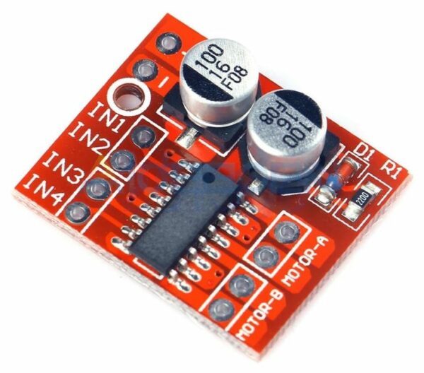 Двухканальный драйвер моторов Mini L298N (MX1508) на чипе MX1616H DC Motor Driver, Mini Dual Channel 1.5A 2 Way PWM Speed Controller Dual H-Bridge Replace Stepper