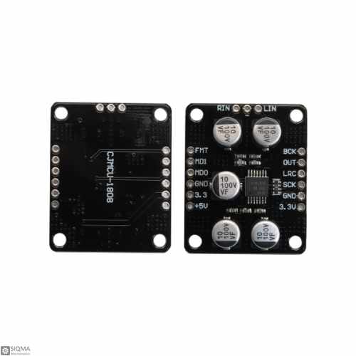 PCM1808 audio ADC, Преобразователь: Аудио - I2S. Разрешение 24 бит, частота дискретизации 96kHz