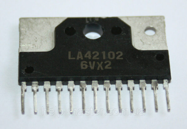 Микросхема LA42102  Audio Output for TV applicati on 10W × 2ch Power Amplifier
