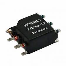 Tрансформатор TTB0505-1T / MORNSUN Трансформаторы, совместимые с интегральными микросхемами SCM1201A для построения DC-DC преобразователей мощностью 1 Вт с входным напряжением 5 В и выходом 5 В.