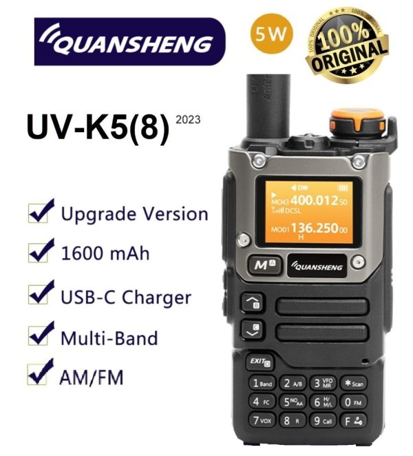 Радиостанция  Рация Quansheng UV-K5 (8) uv-k58 50-600MHz — изображение 2