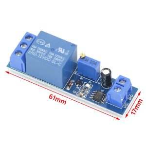 Модуль реле времени задержки NE555 DC 12V delay closure module relay module delay control adjustable