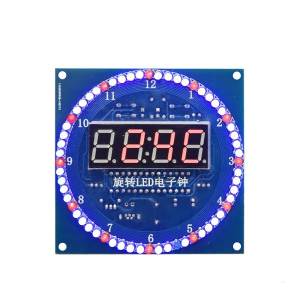 Набор деталей для сборки электронных часов DS1302 Rotating LED Display Alarm Electronic Clock Module DIY KIT LED Temperature Display — изображение 2