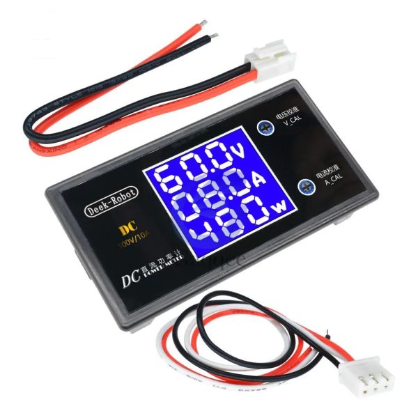 Измеритель мощности напряжения и тока 100V 10A 1000W (Вольтметр Амперметр Ваттметр)