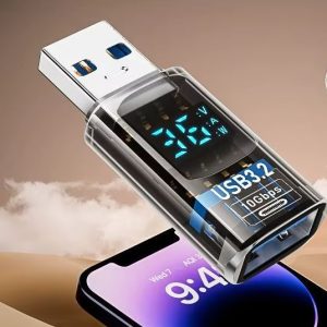 USB тестер, измеритель наряжения, тока, мощности USB3.2