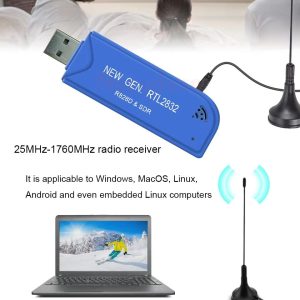 USB SDR широкополосный приемник RTL2832U & R828D SDR USB2.0 TV Stick Tuner 25 MHz To 1760 MHz FM SDR TV Receiver